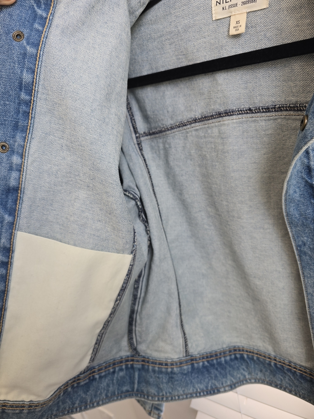 Nili Lotan Marilou Denim Jacket Sz Xs - Picture 6 of 8